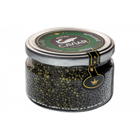 Sturgeon caviar 200 gr Royal Caviar in factory packaging